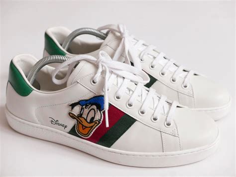 mens disney gucci shoes|Gucci Ace x Disney Donald Duck Men's .